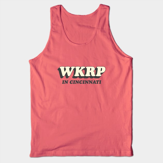 WKRP in Cincinnati Black Tank Top by Sayang Anak